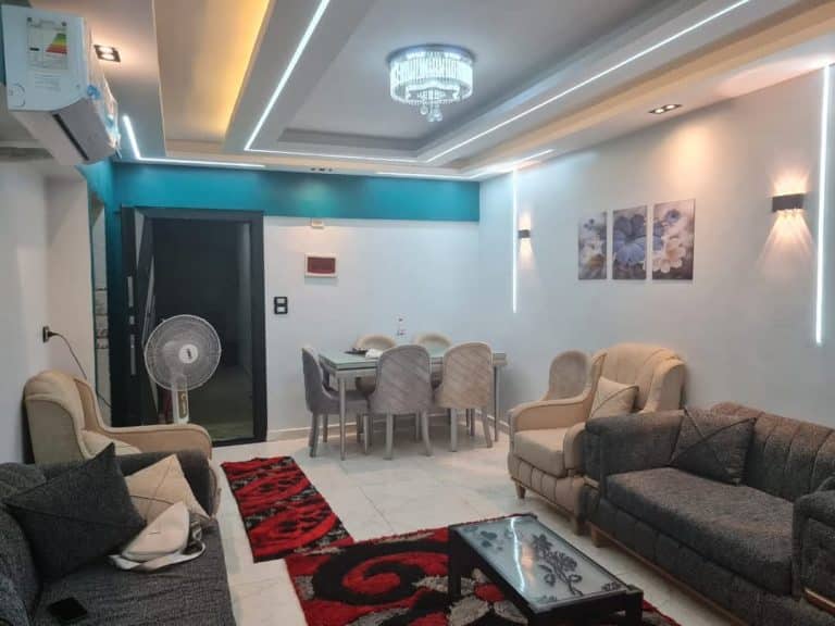 شقة للايجار مفروشةومكيفة كمبوند زاهر حدايق أكتوبر