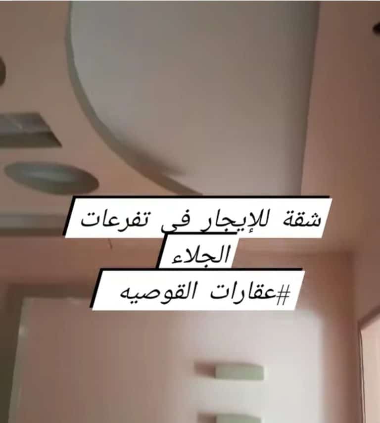 شقة مساحتها حوالي 100م² – 3 غرف وصالة ومطبخ وحمام