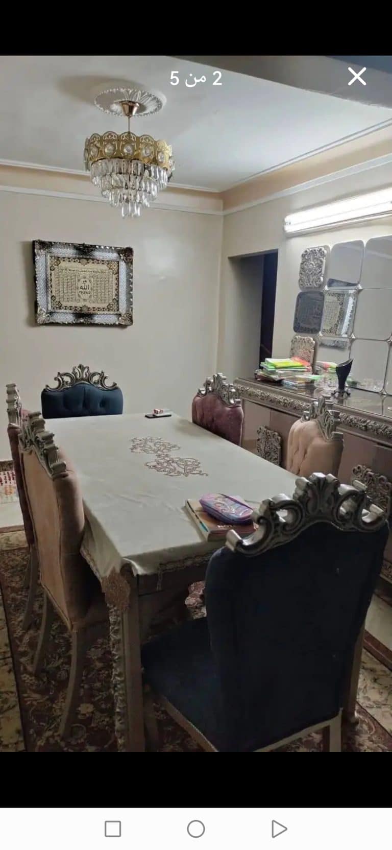 للبيع شقةفمساكن ارض العزب دور رابع سلم امام المسجد مساحه135م