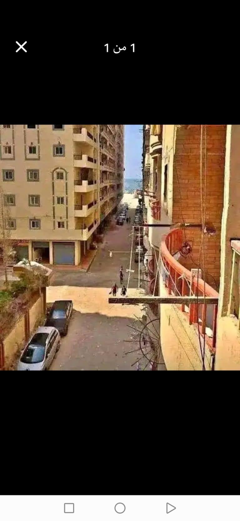 شقةلقطةللبيع رابع نمرة بحر بعيدة عن الازلالات 80م