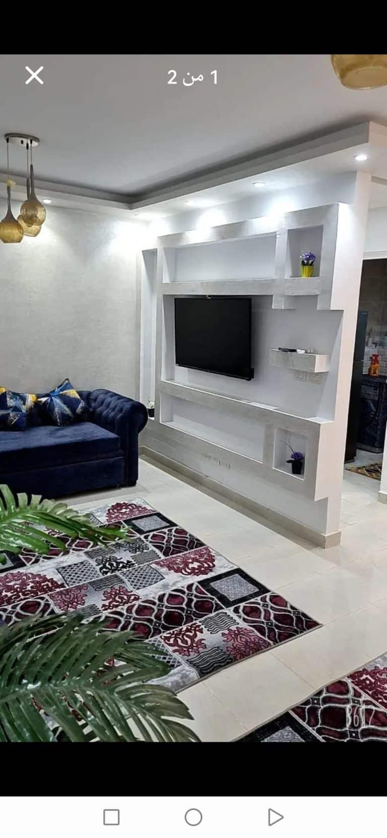 شقه ايجار مفروش بمدينتي b6 📌مساحه 89 متر