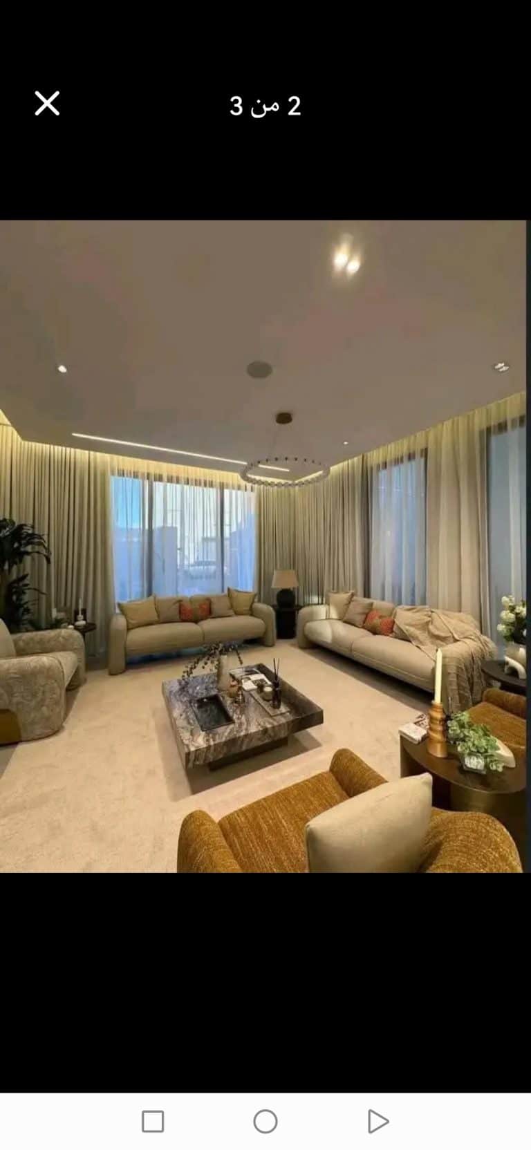 _شقه( 3 غرف متشطبة بالكامل وبالتكفيات