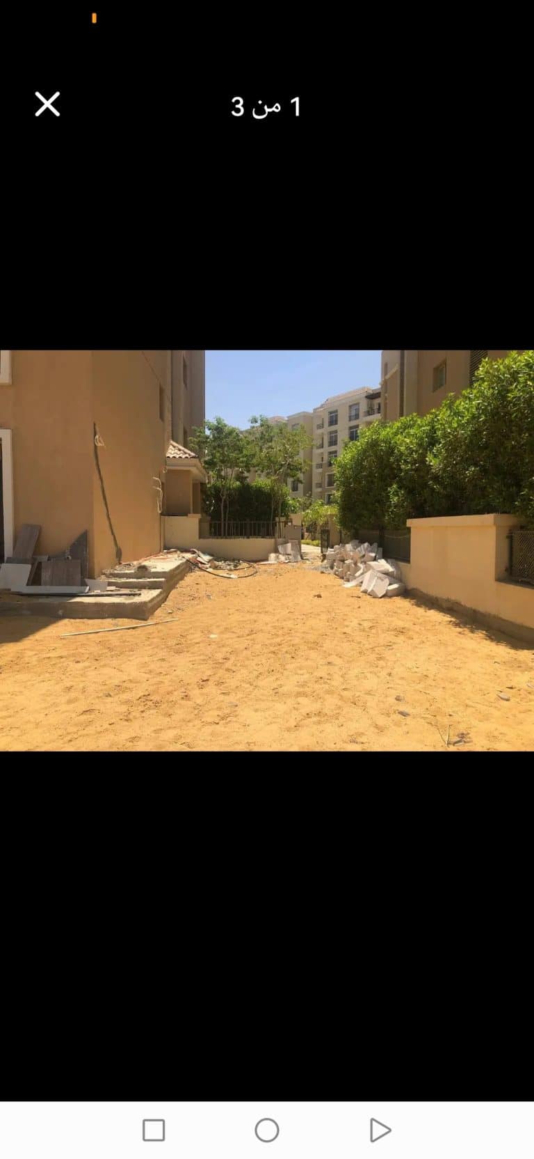 شقه ارضي بجاردن كبيره كورنر بمدخل خاص للبيع العاصمة